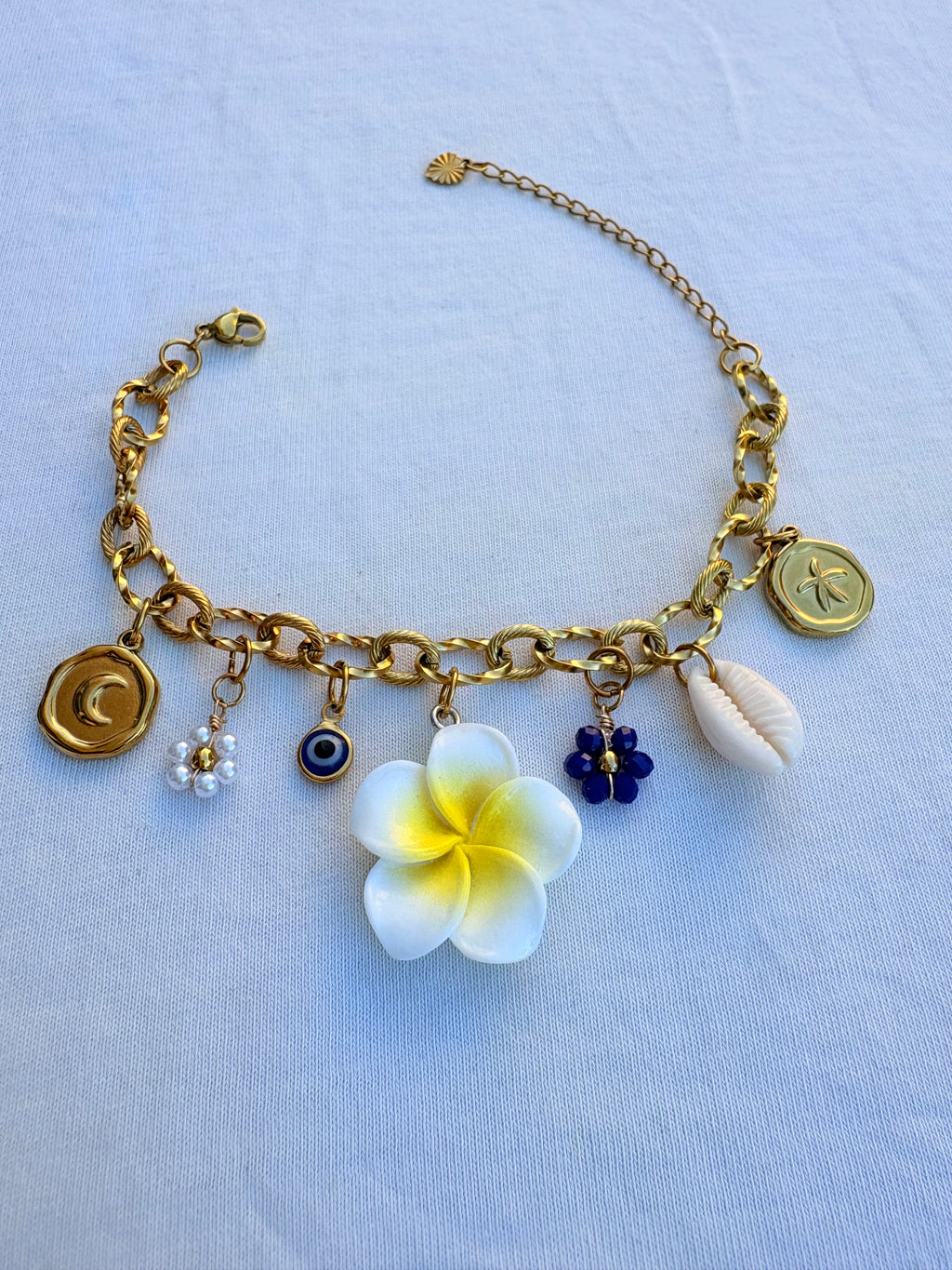 Bracelet breloque Mona en acier inoxydable
