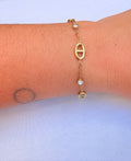Bracelet maille marine en acier inoxydable