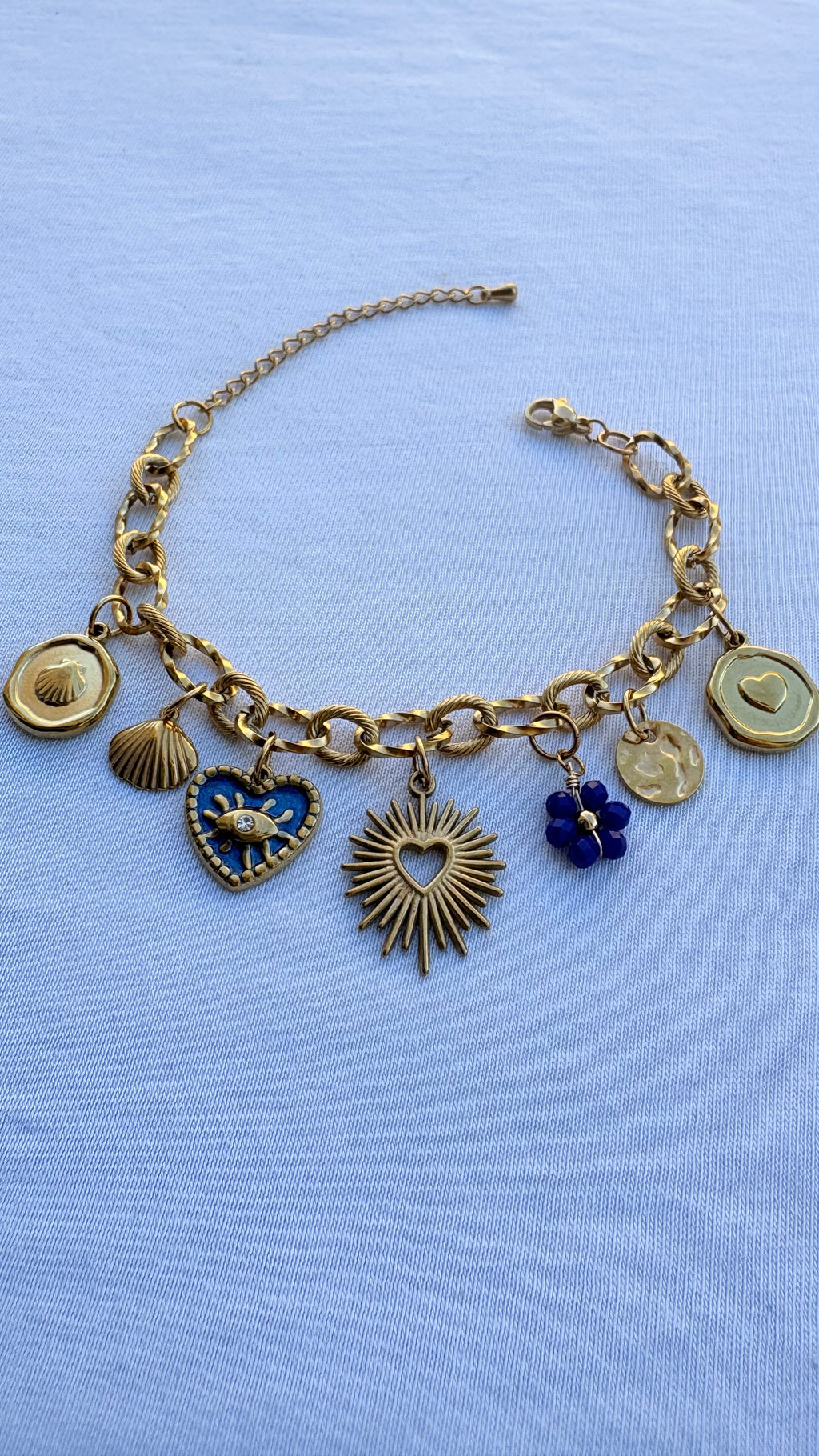 Bracelet johanna breloque en acier inoxydable