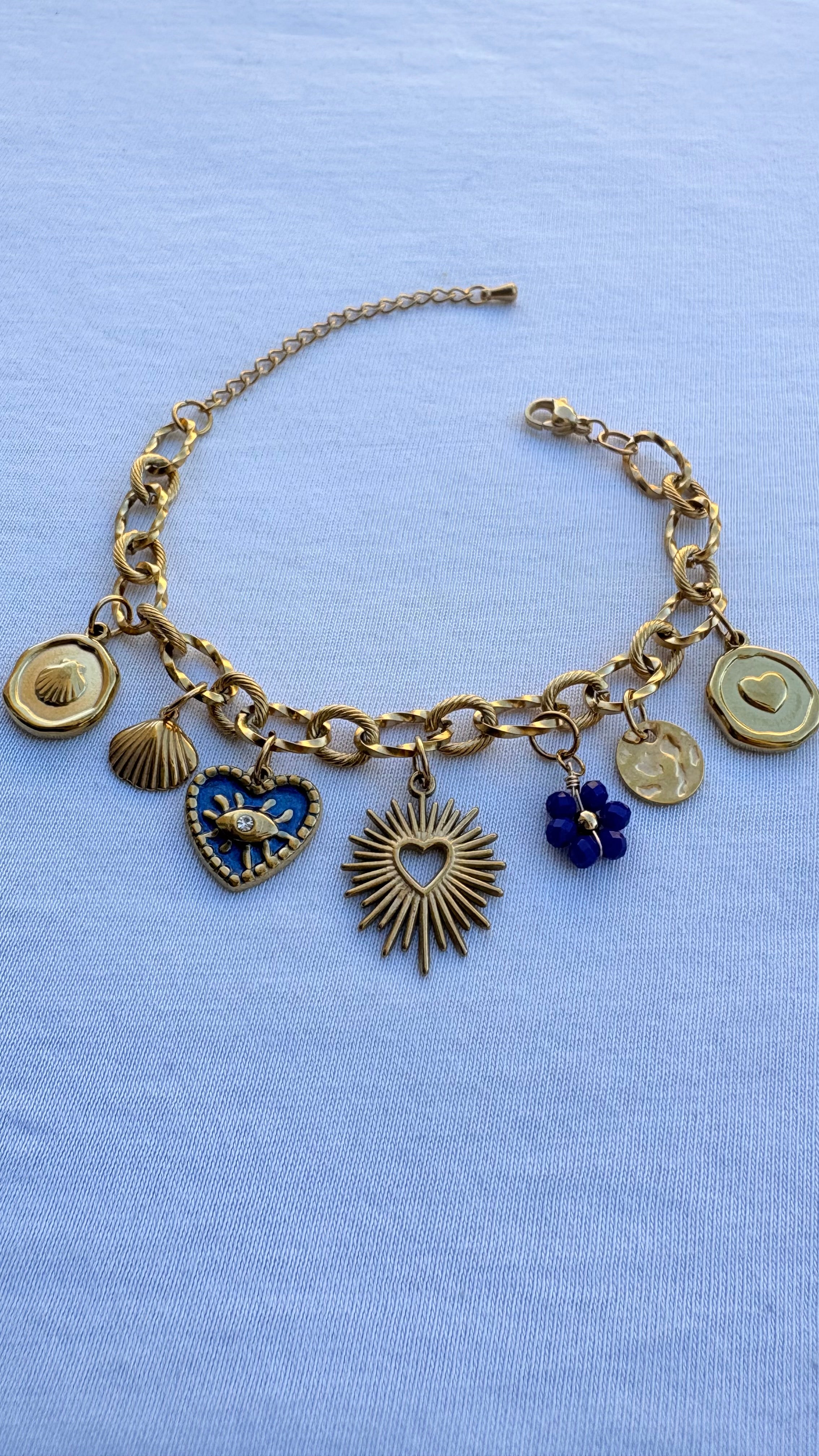 Bracelet johanna breloque en acier inoxydable