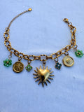 Bracelet breloque Soleil en acier inoxydable