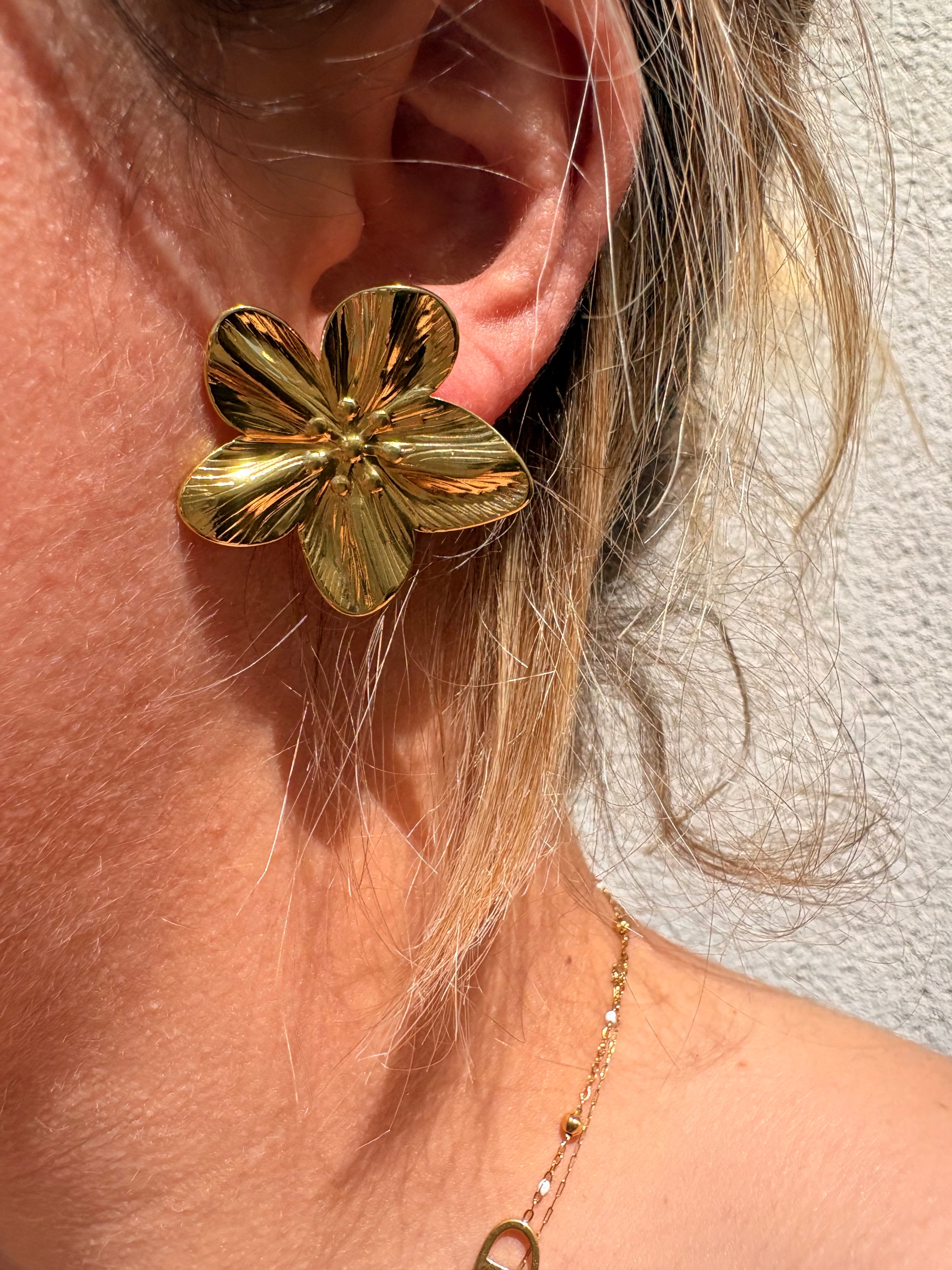Paire de boucles d’oreilles en acier inoxydable