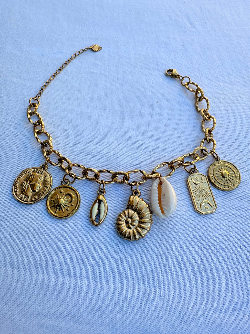 Bracelet breloque marie en acier inoxydable