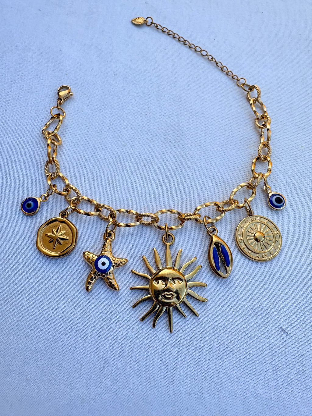 Bracelet Vanessa breloque en acier inoxydable