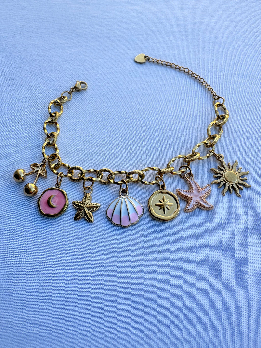 Bracelet Lily breloque en acier inoxydable