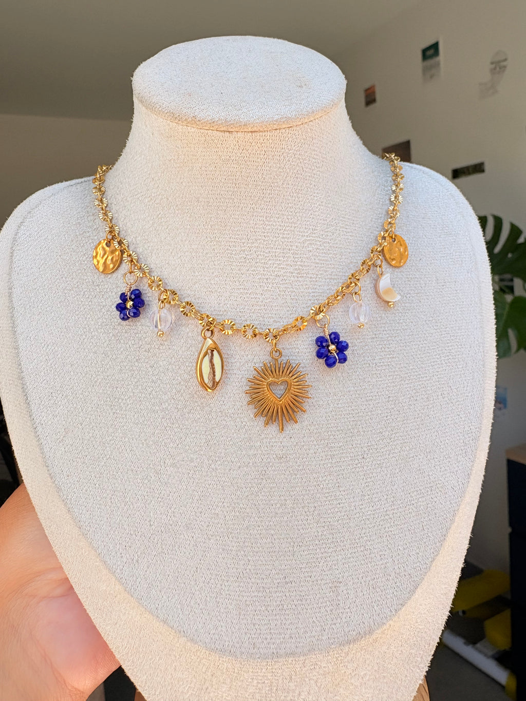 Collier breloque Line en acier inoxydable