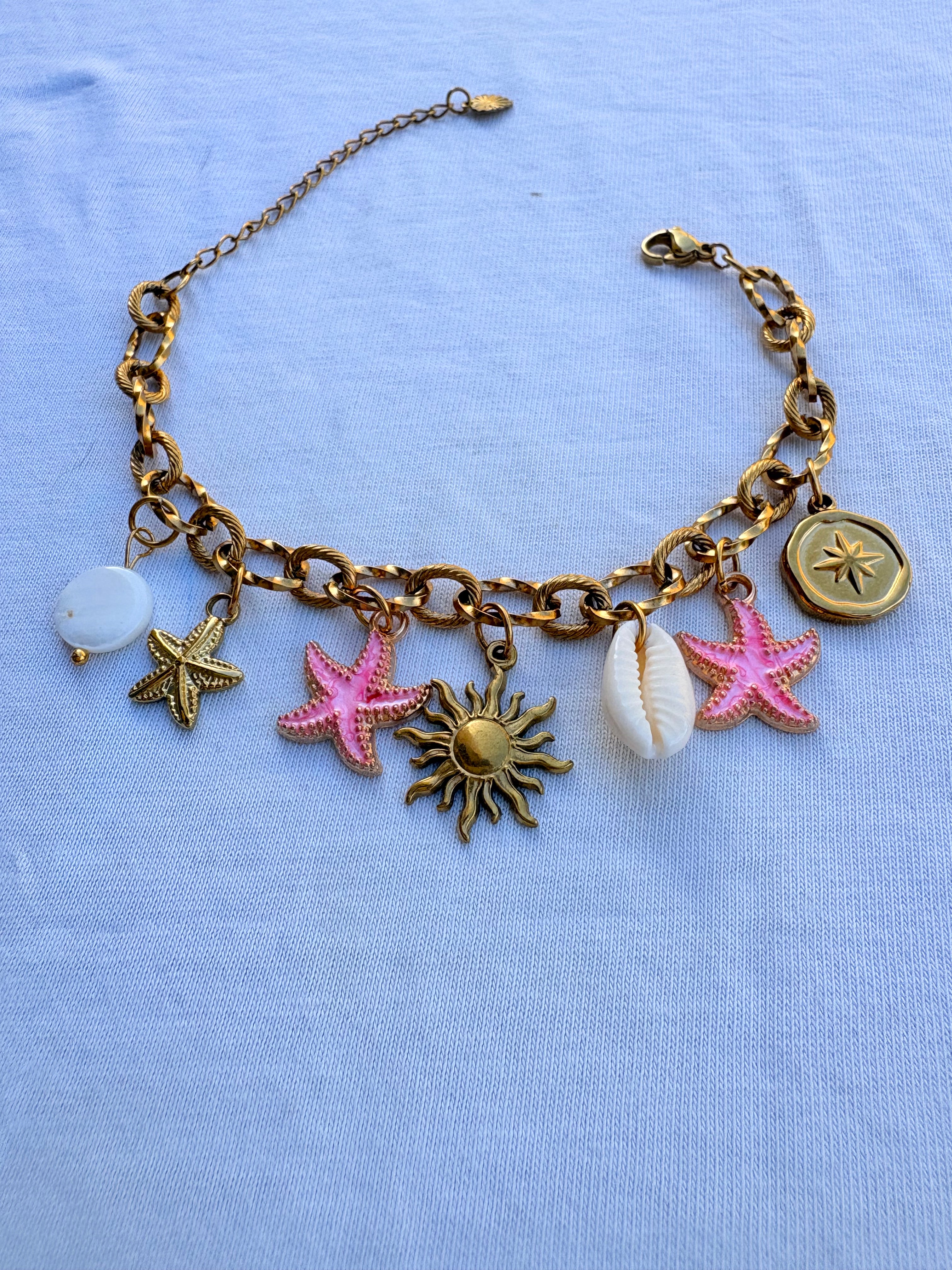 Bracelet johanna breloque en acier inoxydable