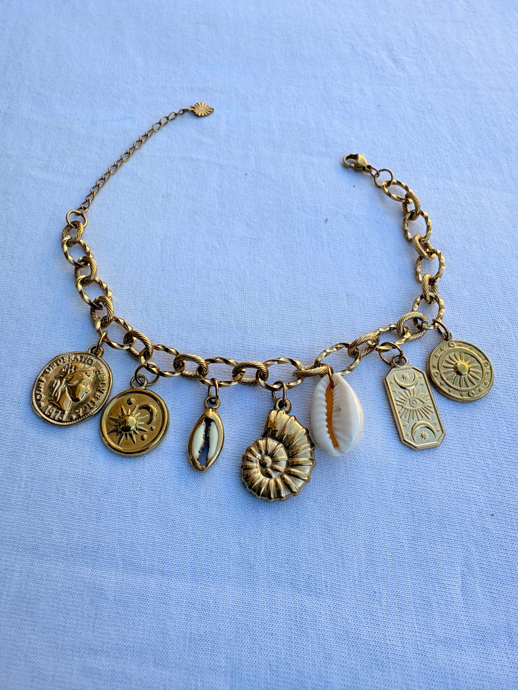 Bracelet breloque marie en acier inoxydable