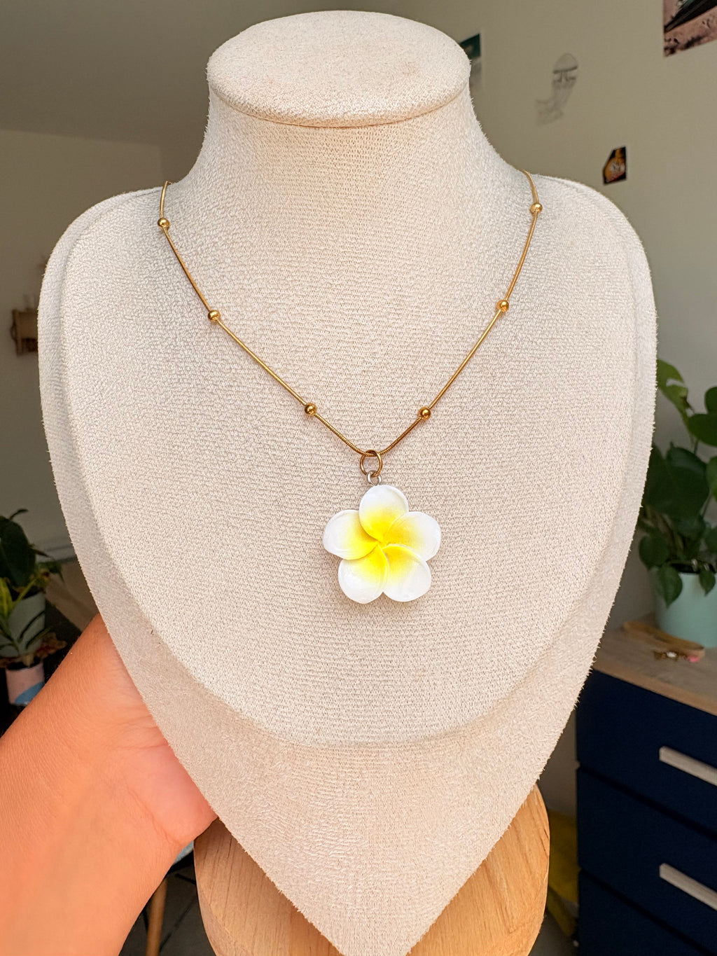 Collier breloque Line en acier inoxydable