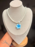 Collier étoile de mer, perles en acier inoxydable