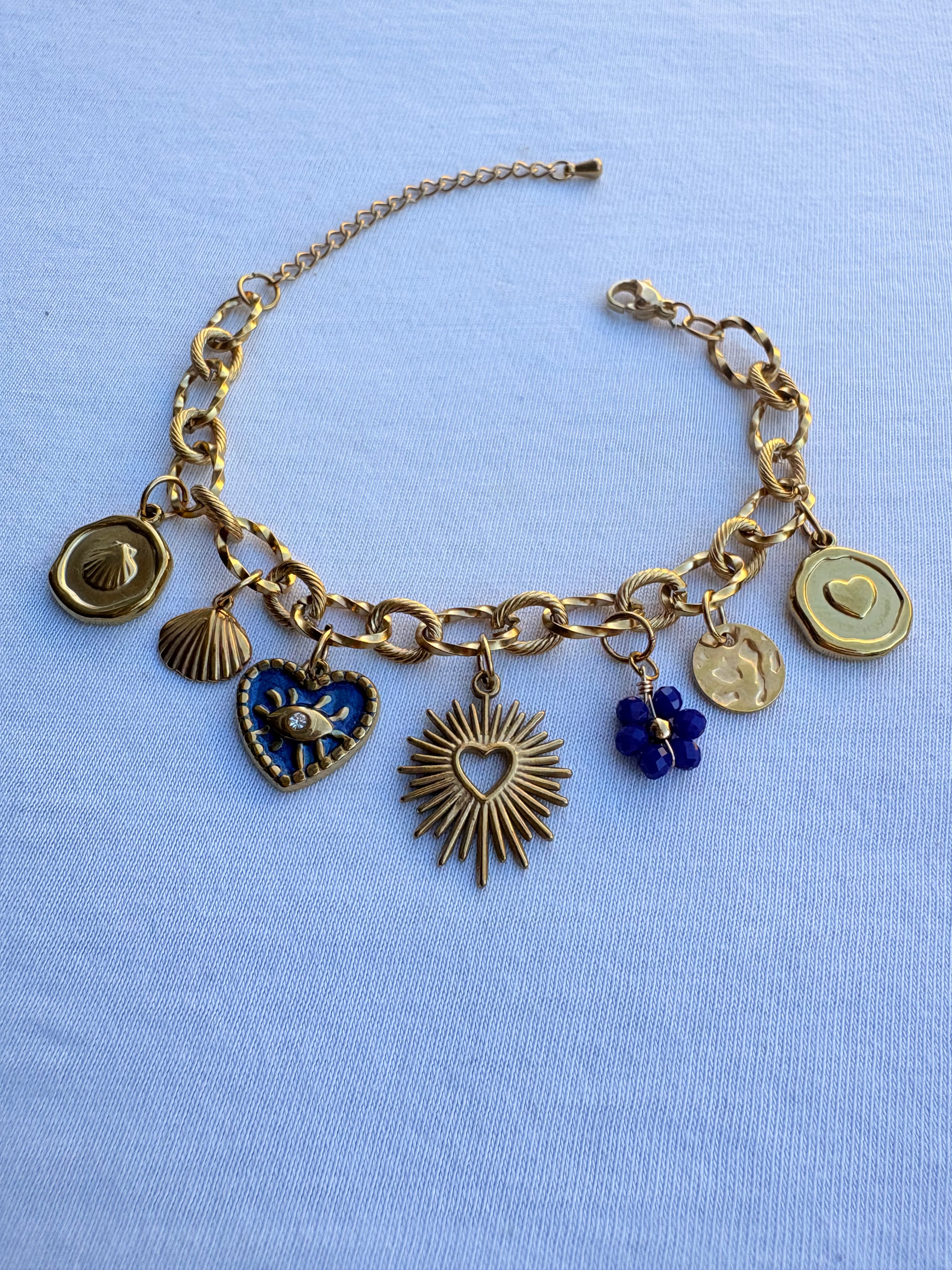 Bracelet johanna breloque en acier inoxydable