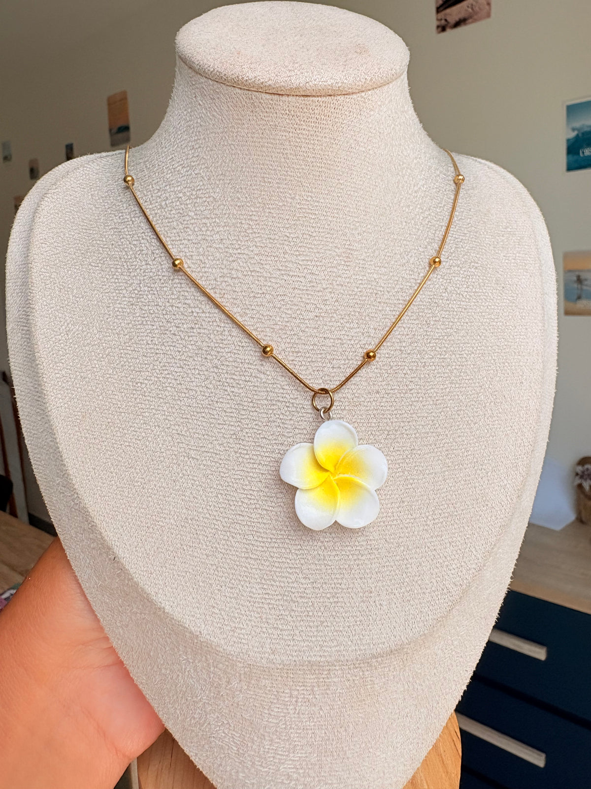 Collier breloque Line en acier inoxydable