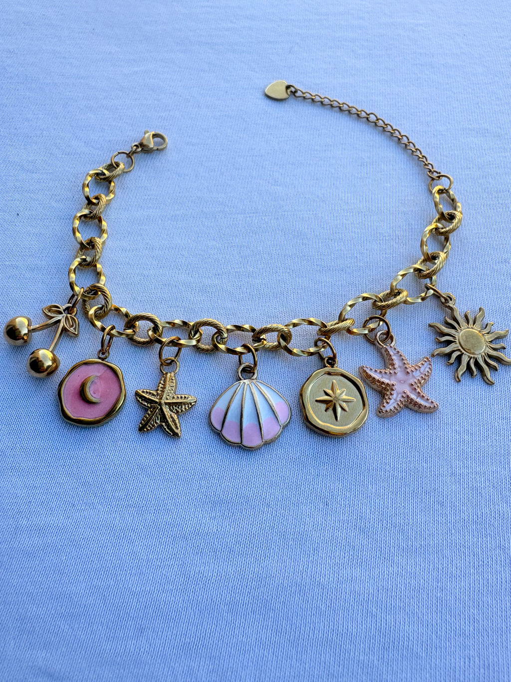 Bracelet Lily breloque en acier inoxydable
