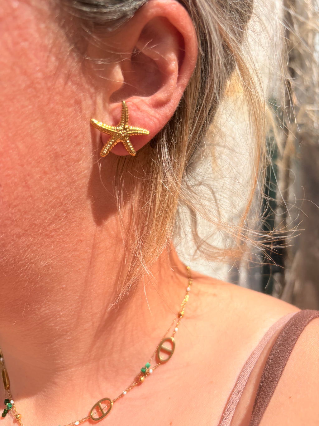 Paire de boucles d’oreilles en acier inoxydable