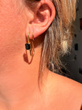 Paire de boucles d’oreilles en acier inoxydable