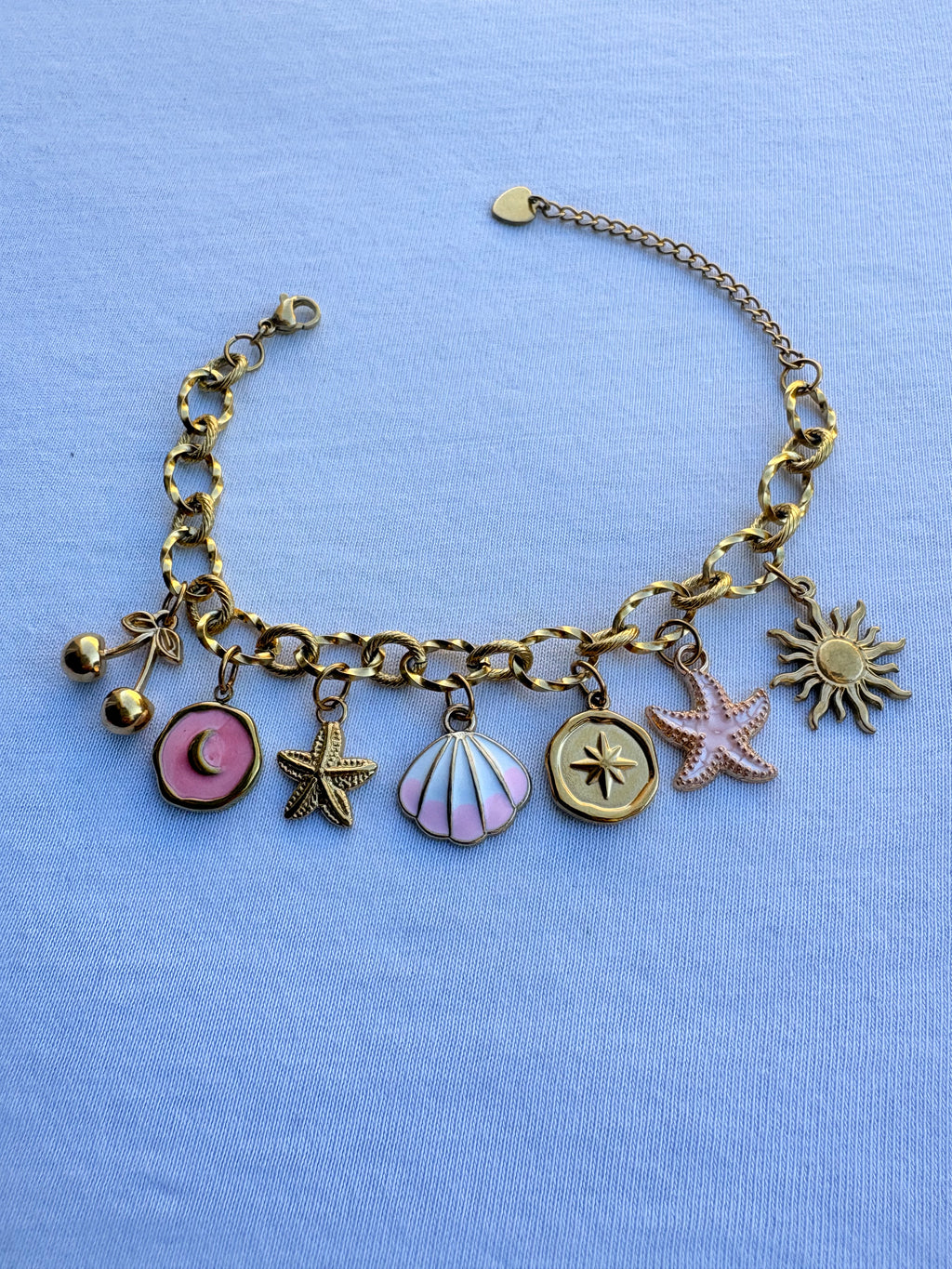 Bracelet Lily breloque en acier inoxydable