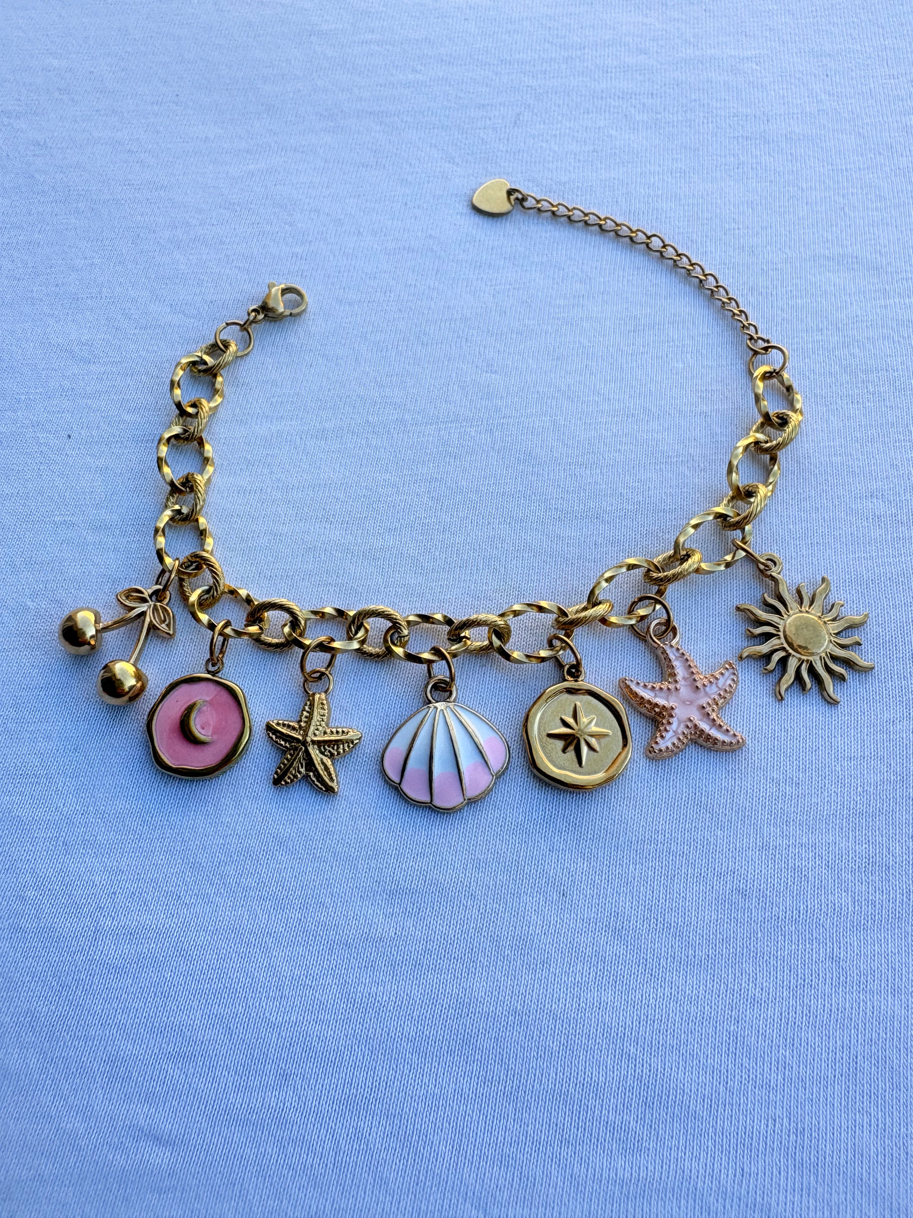 Bracelet Lily breloque en acier inoxydable