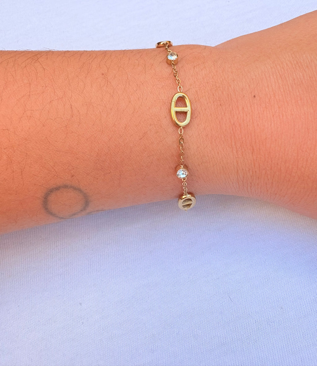 Bracelet maille marine en acier inoxydable