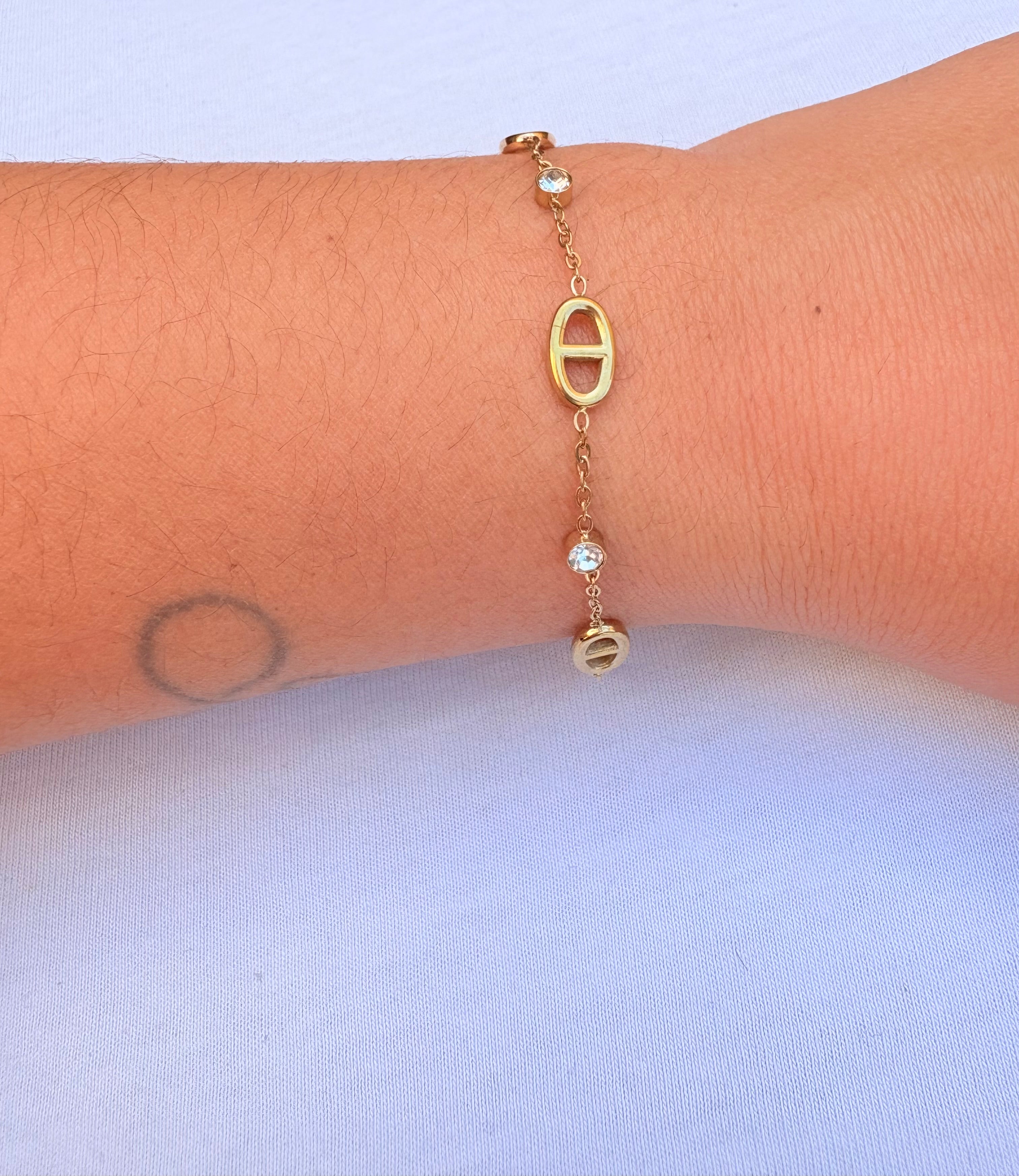 Bracelet maille marine en acier inoxydable