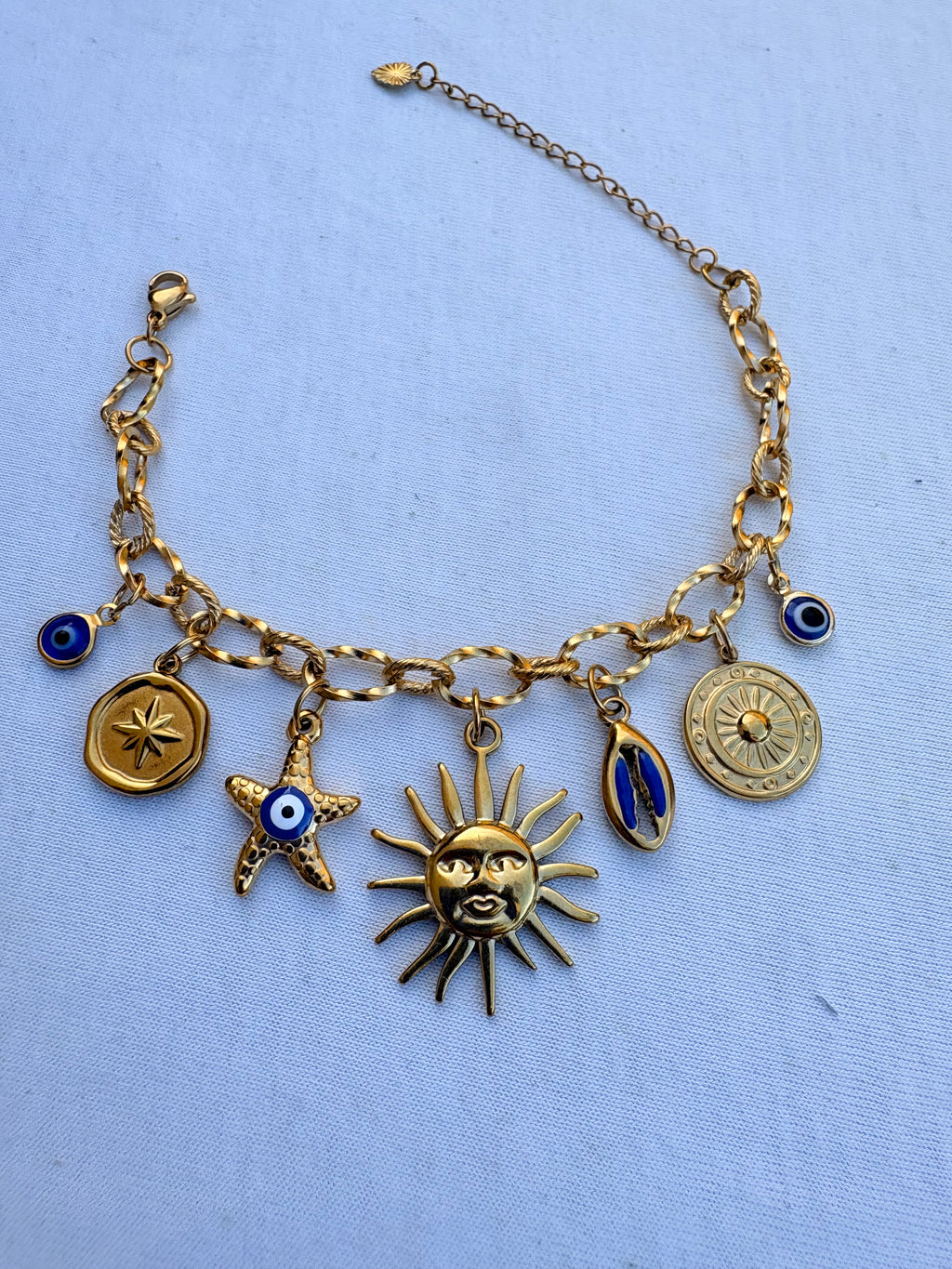 Bracelet Vanessa breloque en acier inoxydable