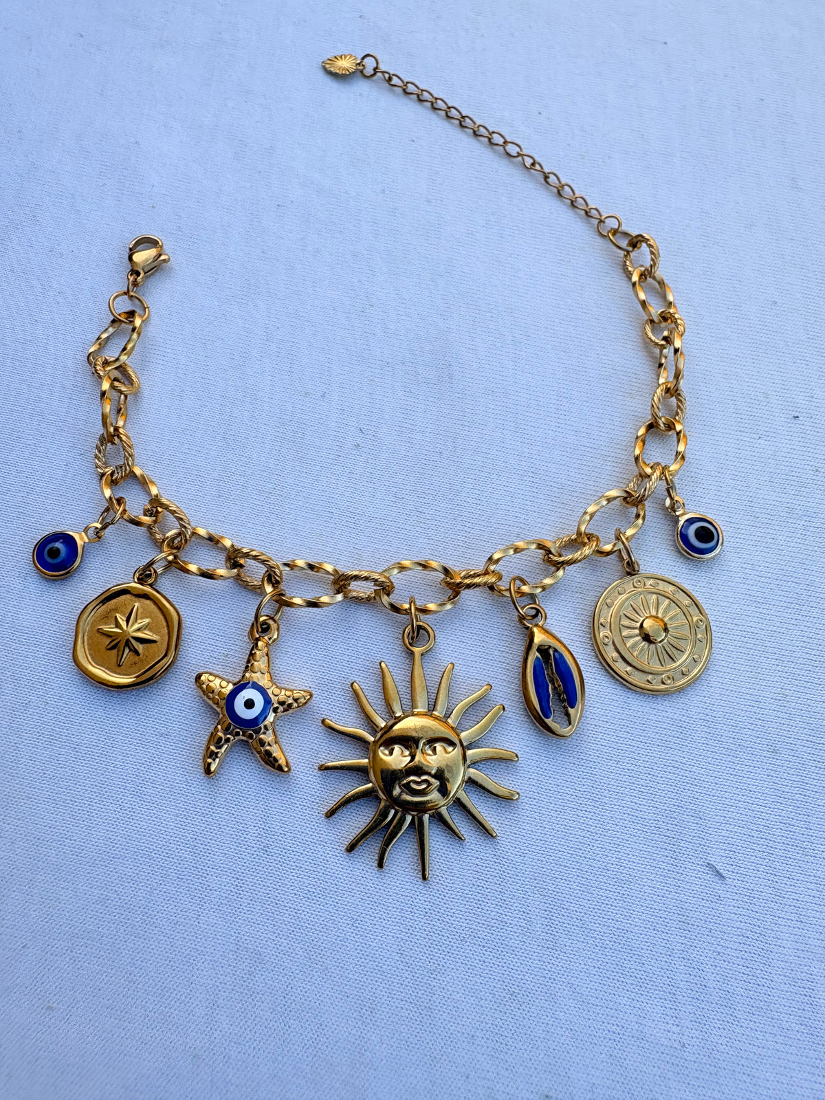 Bracelet Vanessa breloque en acier inoxydable