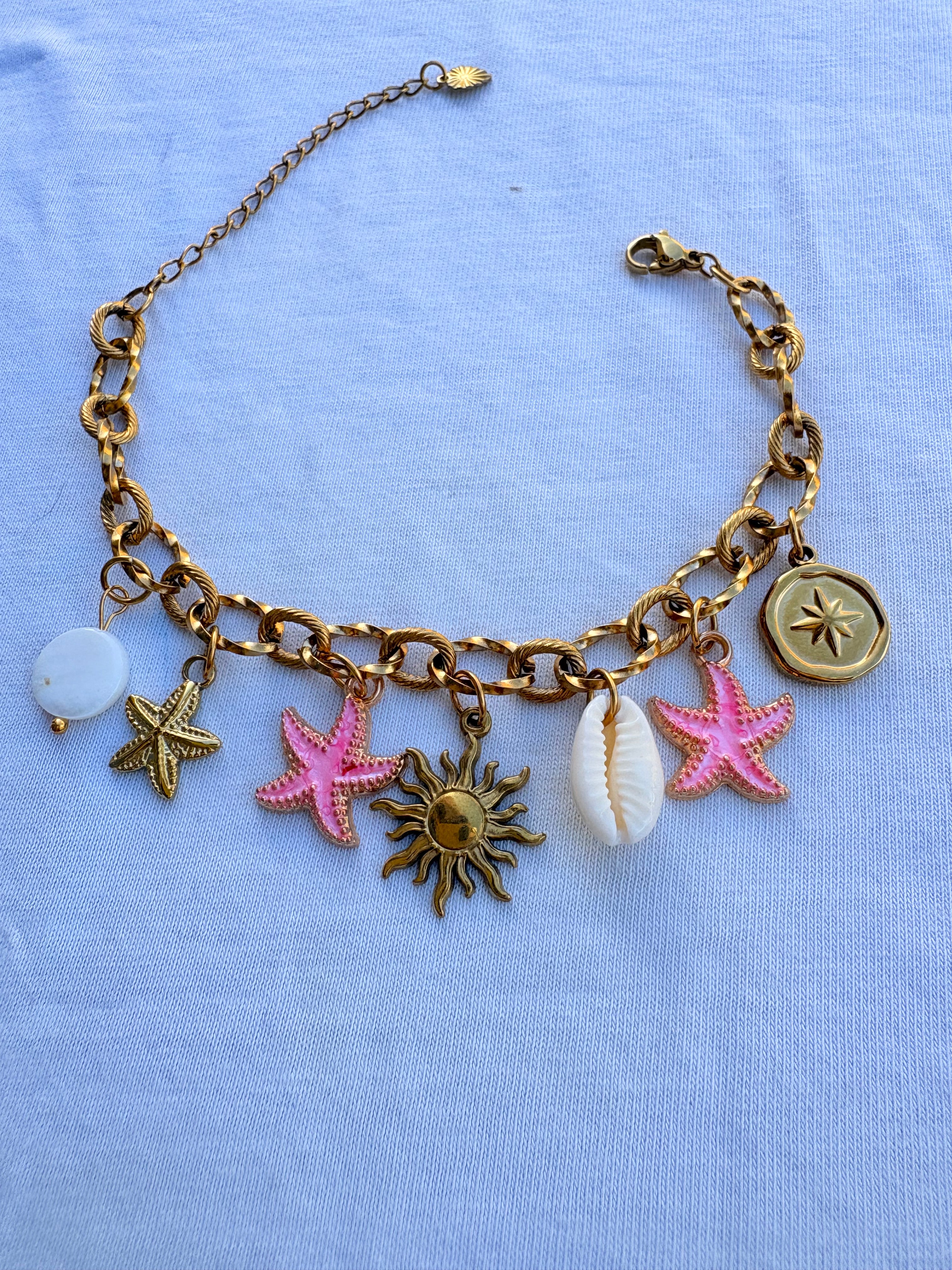 Bracelet johanna breloque en acier inoxydable