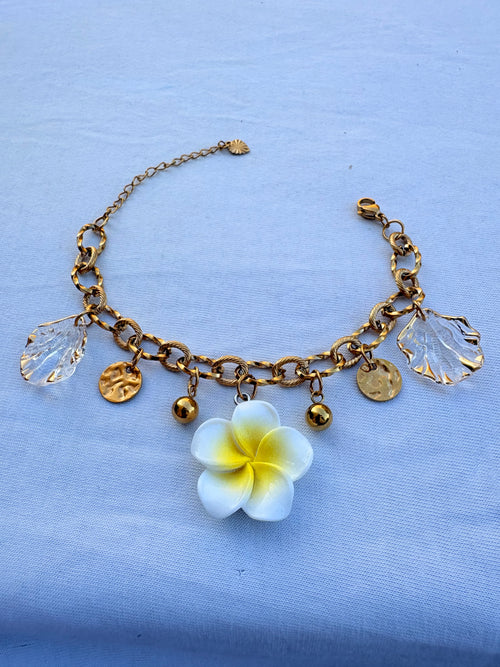 Bracelet breloque Soleil en acier inoxydable