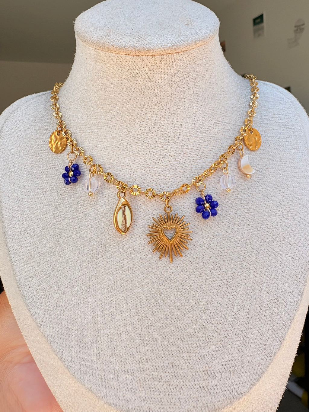 Collier breloque Line en acier inoxydable