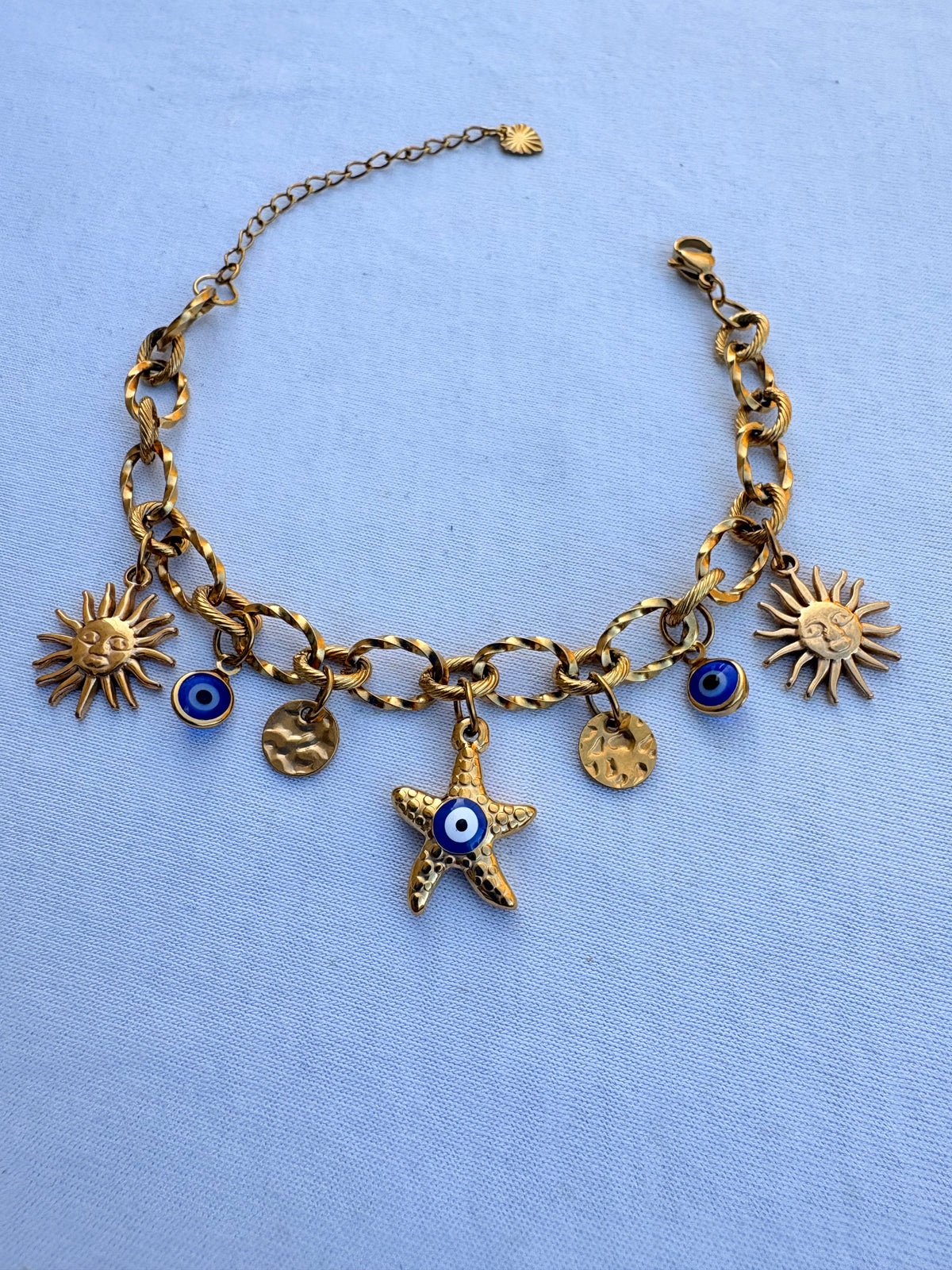 Bracelet breloque Mona en acier inoxydable