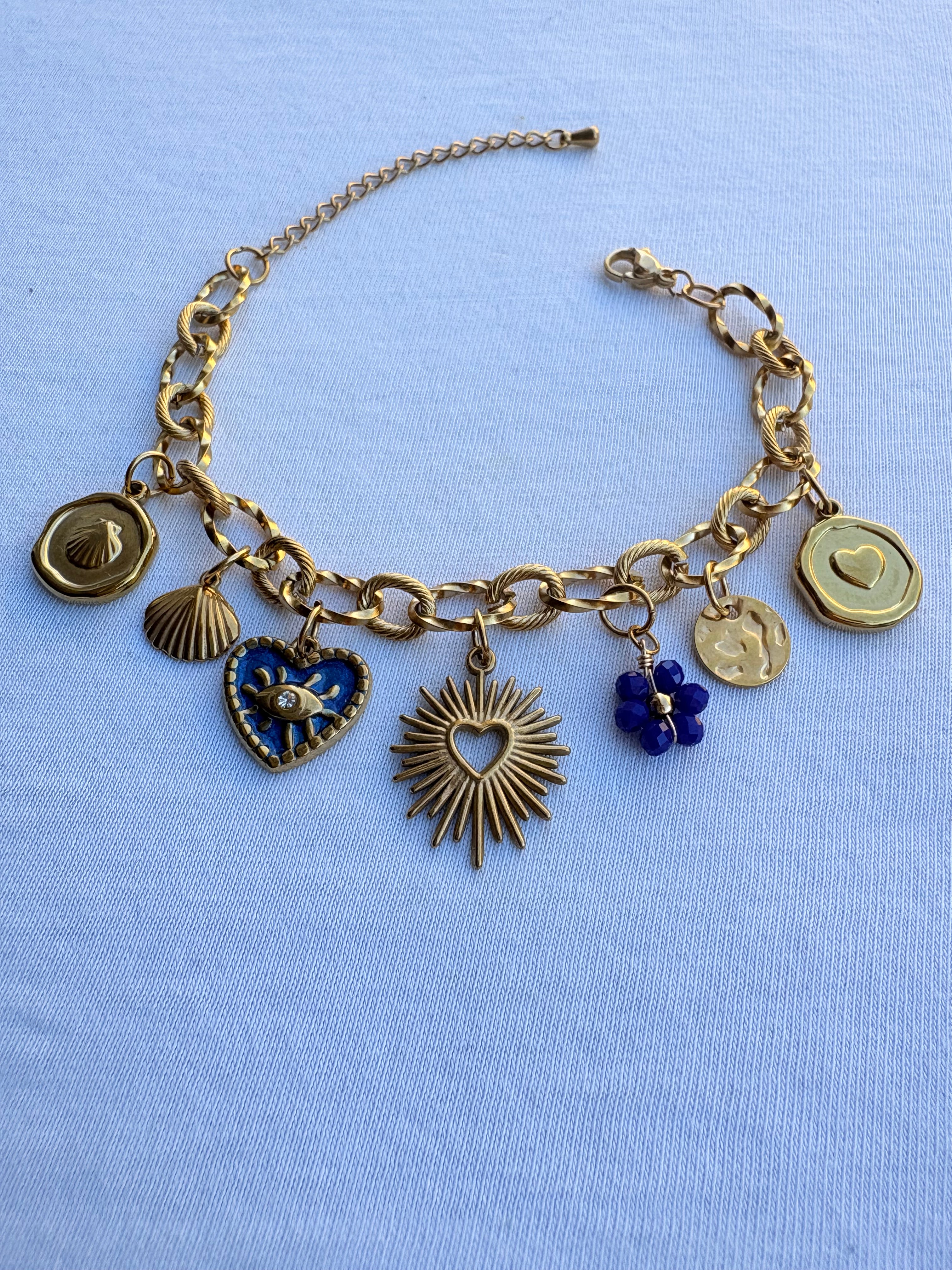 Bracelet johanna breloque en acier inoxydable