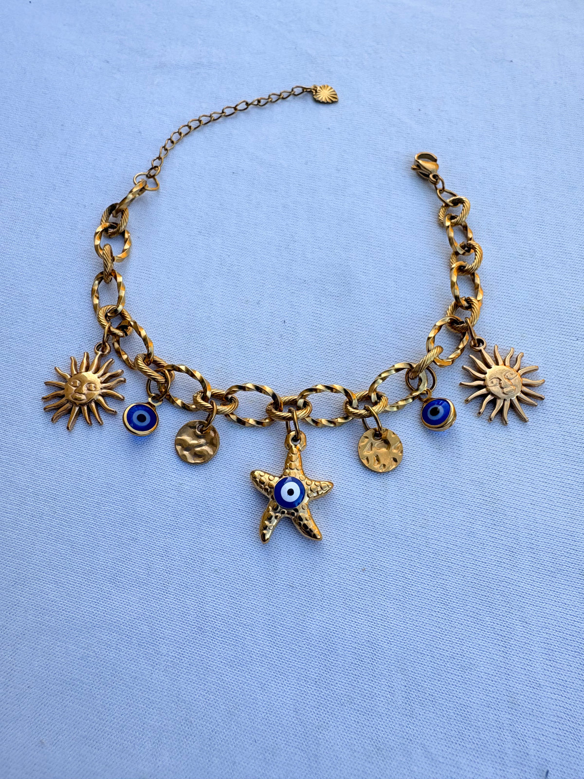 Bracelet breloque Mona en acier inoxydable