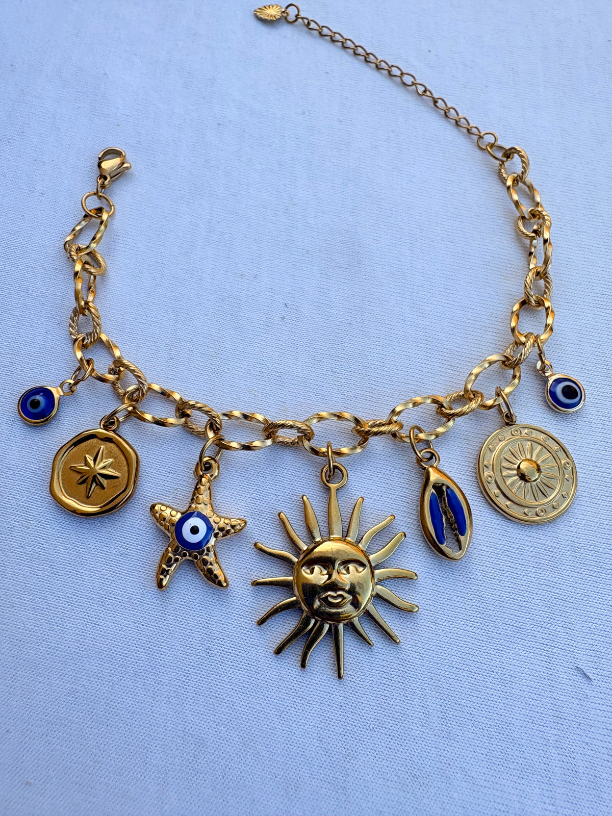 Bracelet Vanessa breloque en acier inoxydable
