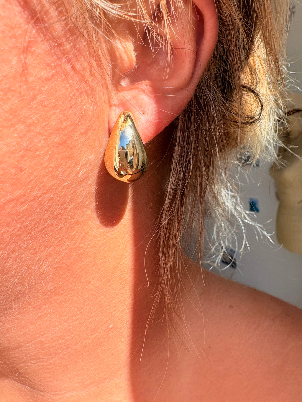 Paire de boucles d’oreilles en acier inoxydable