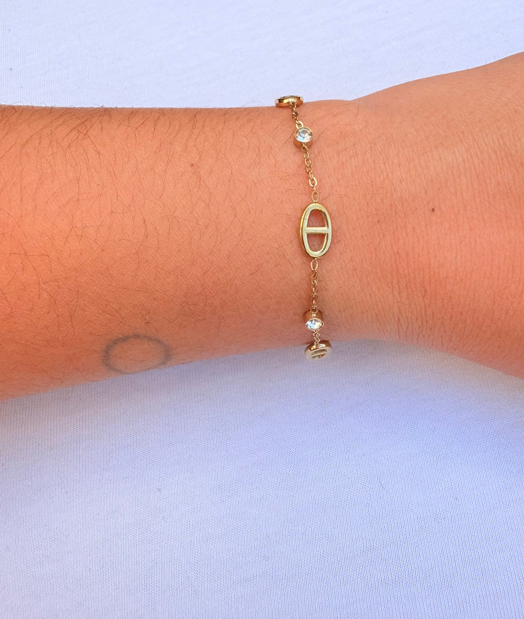 Bracelet maille marine en acier inoxydable