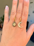 Paire de boucles d’oreilles Luna en acier inoxydable