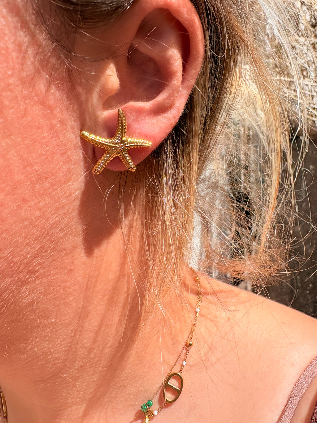 Paire de boucles d’oreilles en acier inoxydable