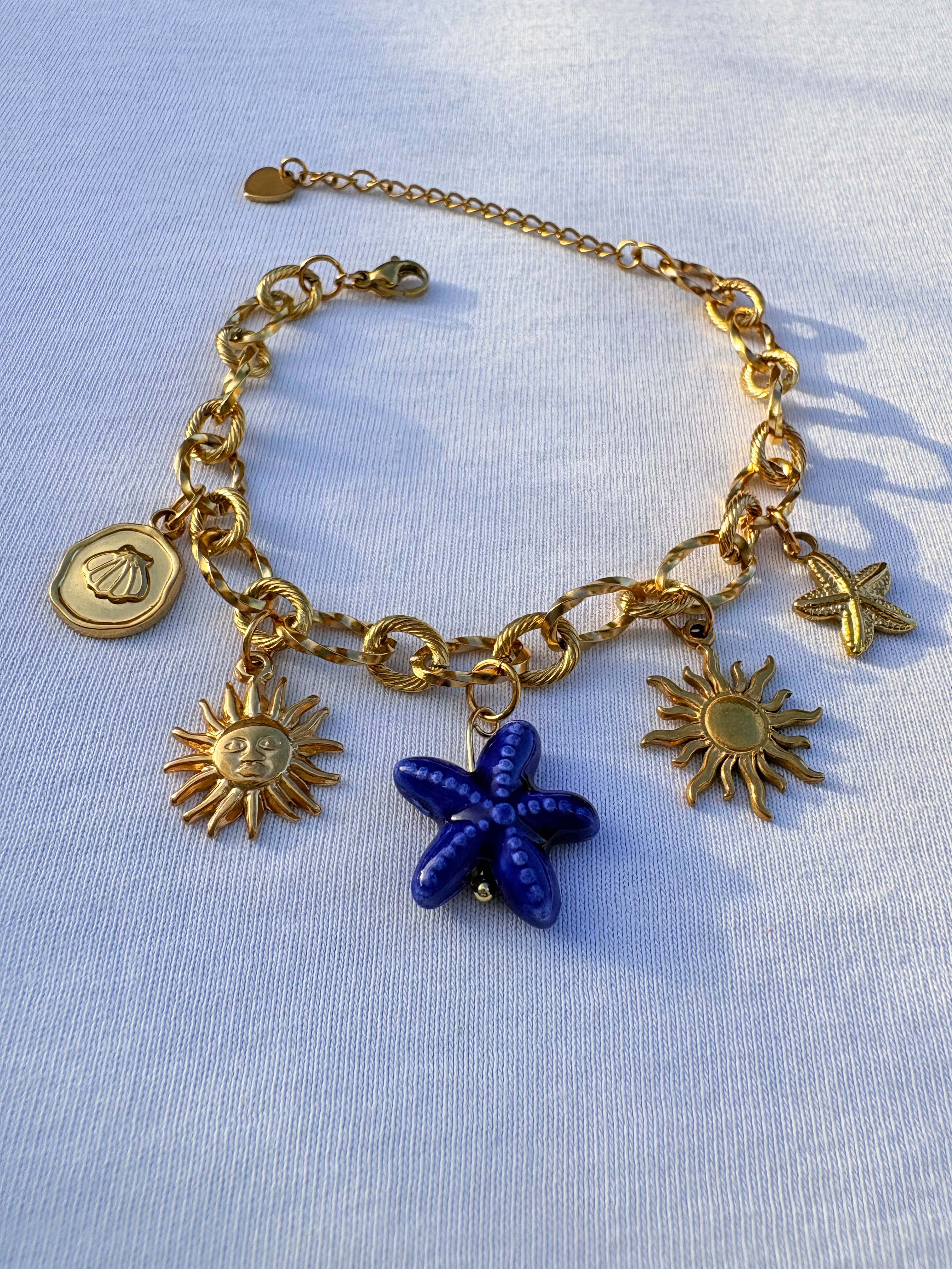 Bracelet breloque Spencer en acier inoxydable