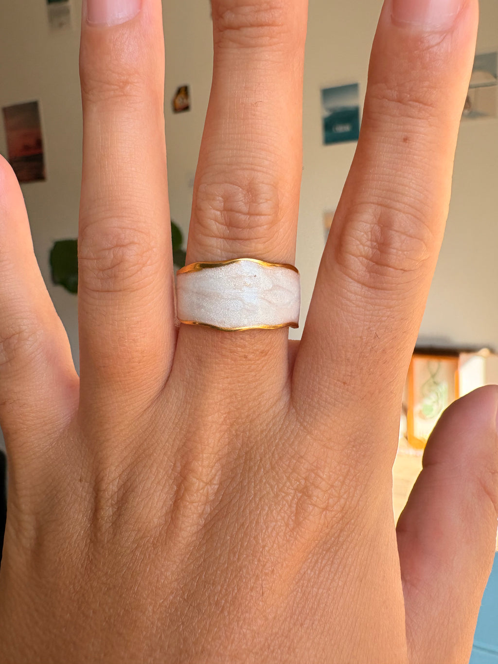Bague ajustable maille marine en acier inoxydable