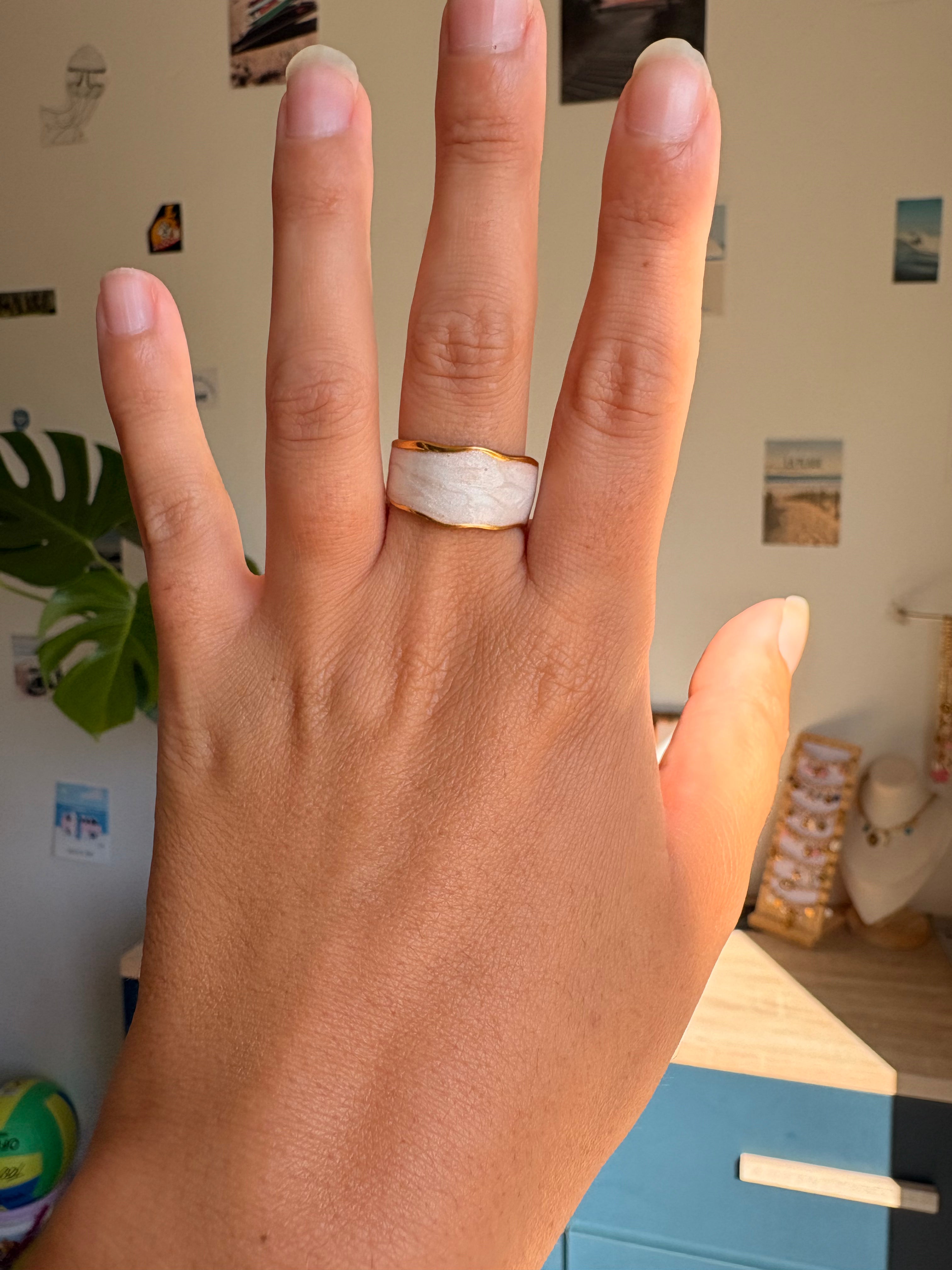 Bague ajustable maille marine en acier inoxydable